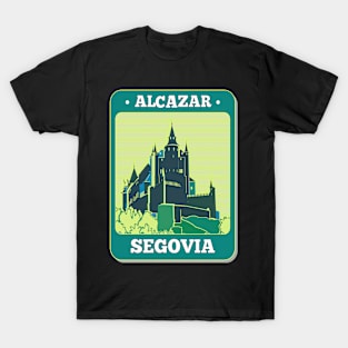 Alcazar Segovia- Spain- World Heritage Site- Retro-Vintage Patch T-Shirt